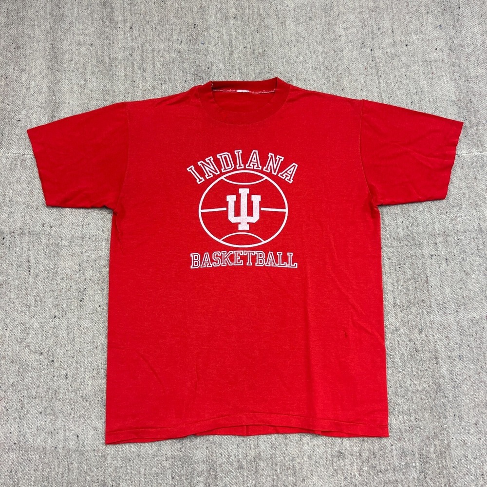Vintage Indiana University Shirt Mens Medium Red 1990s Basketball